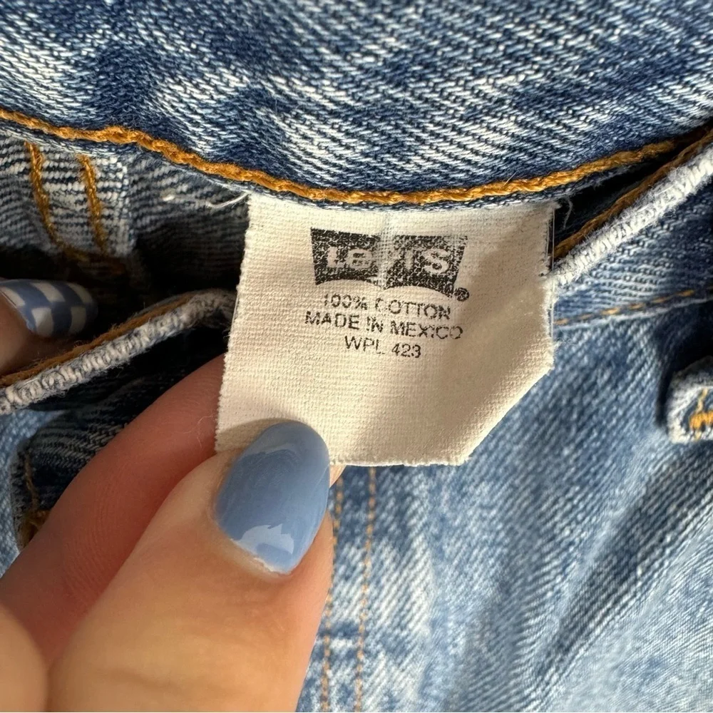 Levi's 501 Button Fly Straight Leg 100% cotton Denim Jeans size 36x36